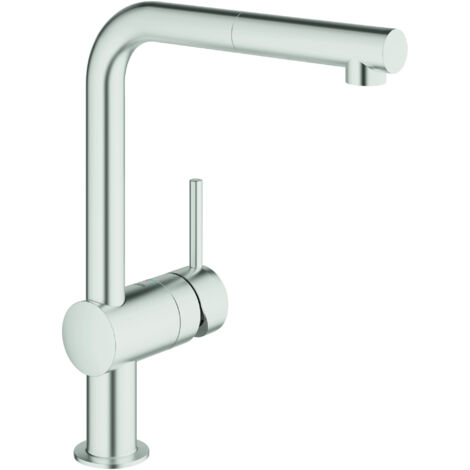 Minta Miscelatore monocomando per lavello con doccetta SuperSteel (32168DC0) (1/5)