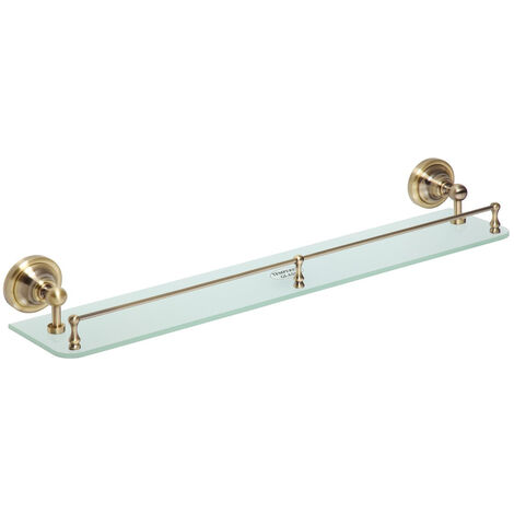 BEMETA Ricordi Mensola in Ottone e Vetro, Bronzo (OPTIMARIC24BR)