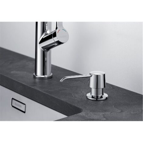 LIVEA Dispenser di sapone liquido in acciaio inossidabile, 250 ml, cromato (DMZCR)