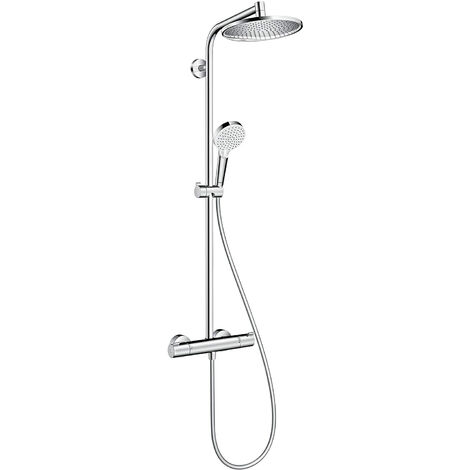 Hansgrohe Crometta S 240, colonna doccia a 1 getto, con miscelatore termostatico, cromata (HG-27267000)