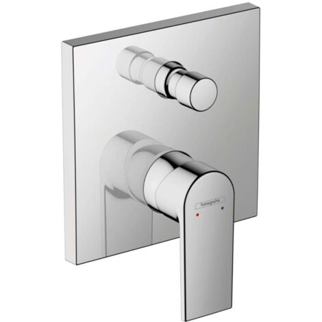 Set di finitura Vernis Shape per miscelatore da incasso per vasca/doccia, cromo (71468000) (1/3)