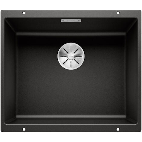 Subline 500-U Silgranit PuraDur Lavello sottotop 53x46cm, Nero (525995) (1/5)