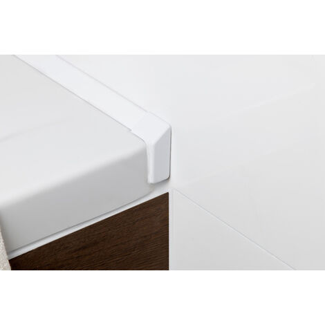 Polysan Accessori - Profilo bordovasca, 1950 mm, 2 pz, bianco 91020