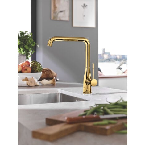 Grohe Essence Miscelatore monocomando per lavello, Cool Sunrise (30269GL0)