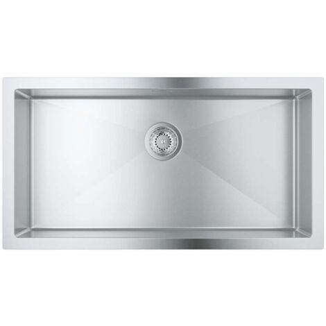 Grohe Lavelli - Lavello K700 con sistema di scarico, 86x46 cm, acciaio inox spazzolato 31580SD1