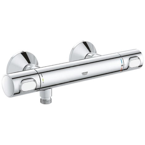 Grohe Set miscelatore doccia termostatico Precision Flow + doccetta 600 mm  + tubo flessibile 1750 mm