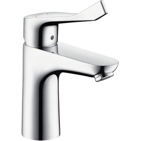 Hansgrohe Focus Care 100 Miscelatore per lavabo PRM con maniglia extra  lunga, ComfortZone 100, Cromo (31911000)