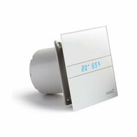 Sapho Cata E - Ventilatore assiale per bagno con regolazione automatica E-100 GTH, 8 W, diamentro di montaggio 100 mm, bianco 00900200