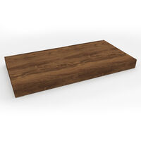 Naturel Lavabo naturale 120x8x50 cm, rovere charleston marrone scuro (DO12050DT)