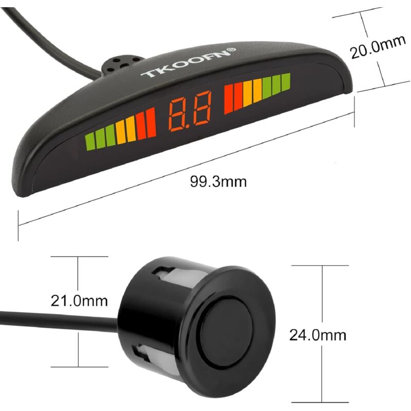 Sensore Di Parcheggio Wireless, Sistema Radar Di Retromarcia Con 4