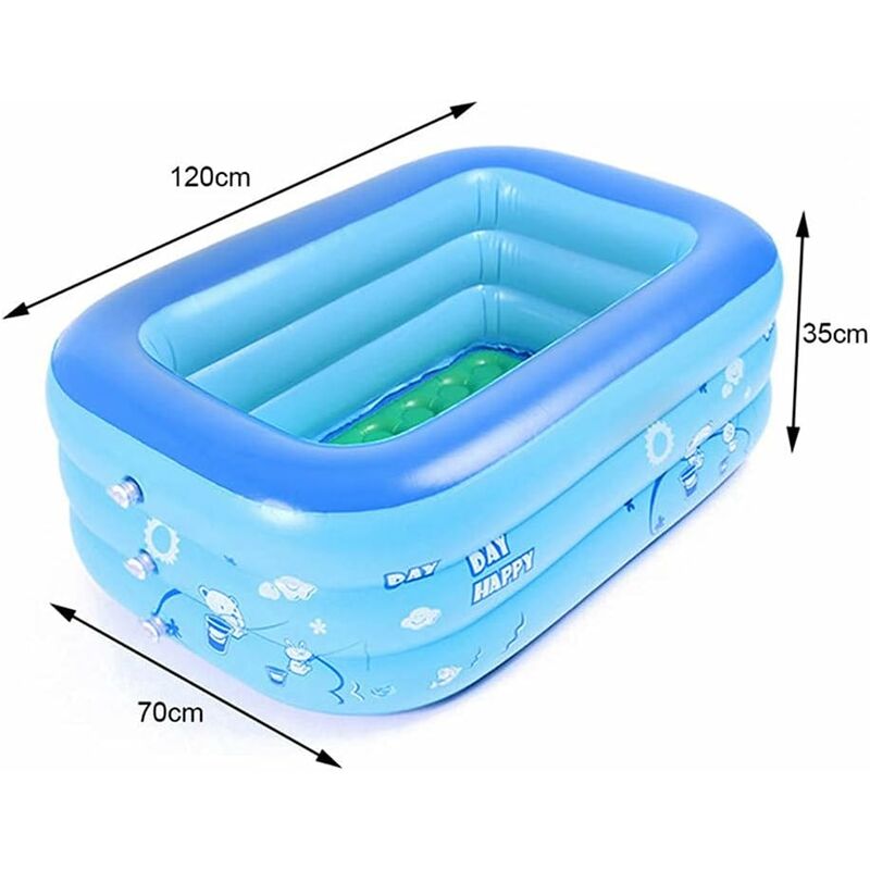 MINKUROW Piscina Gonfiabile per Bambini, Piscina per Bambini Piccola, Vasca  da Bagno Pieghevole Rettangolare in PVC, Doccia per Famiglie, Piscina da  Viaggio Portatile per Neonati e Bambini, Dimensioni