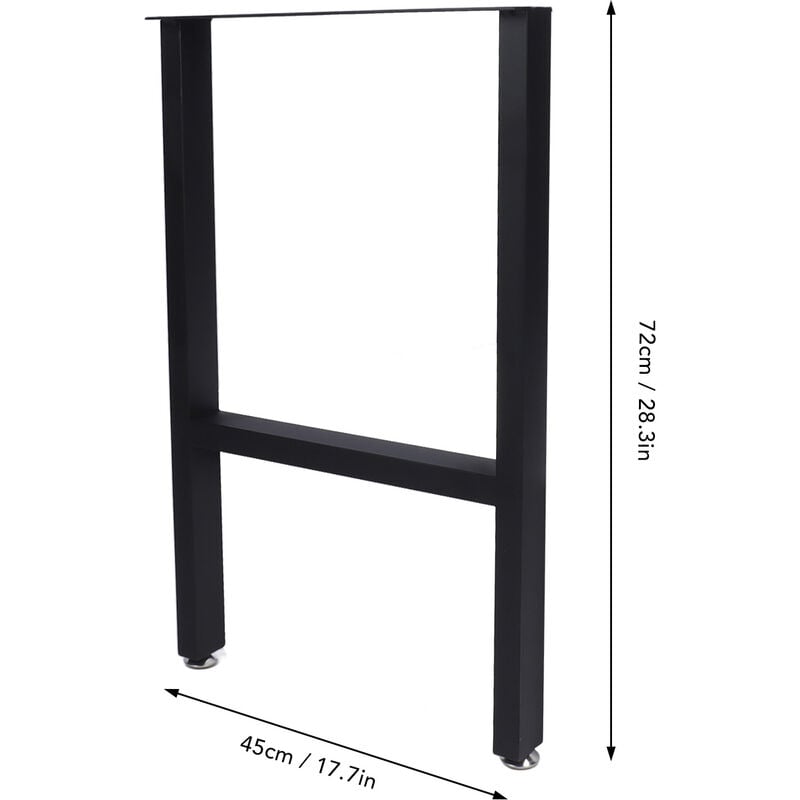 Gambe scrivania, gambe da tavolo con struttura ad H da 28, larghezza base  20, altezza 26 set da 302 -  Italia