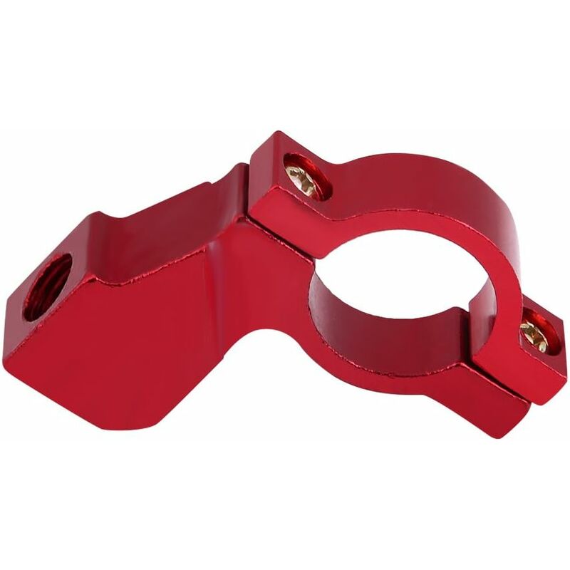 MINKUROW Staffa Di Montaggio Staffa, Adattatore Base Specchio Staffa Specchietto  Retrovisore Moto Universale 7/8Lega Di Alluminio(Rosso)