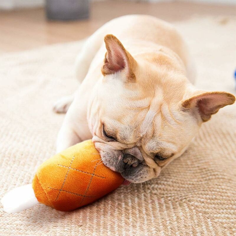 MINKUROW Giocattoli Per Cani Cigolanti, Giocattoli Da Masticare Per  Cuccioli, Giocattolo Di Peluche Per Cani Indistruttibile