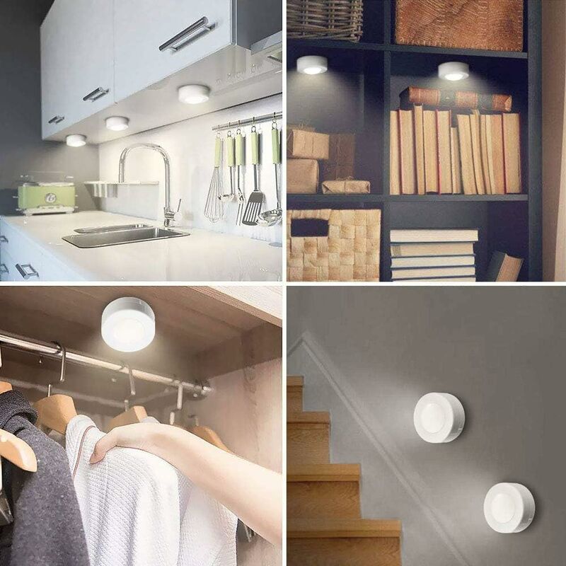 greate. Luce LED con rilevatore di movimento a batteria - LED adesivi senza  fili per armadio, cucina, bagno, cassetto - LED sottopensile cucina senza  fili, barra LED senza fili, luci cucina 