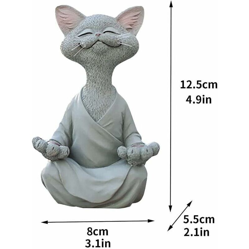 Luckxing Statua di posa di meditazione yoga, statuetta in resina con  decorazioni yoga, per decorazioni domestiche, piccoli oggetti decorativi  per