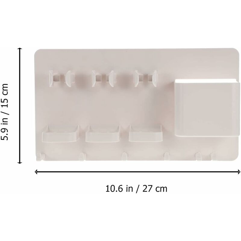 1 Pezzo Porta Spazzolino Da Denti A Muro Organizzatore A Rack Porta  Spazzolino Da Denti Elettrico In Acciaio Inossidabile Con Finitura Lucida