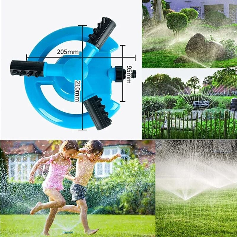 MINKUROW Irrigatore Da Giardino, Sistema Automatico Di Irrigazione Da  Giardino, Irrigatore Rotante A 360° Per Grandi Aree Per Prato, Giardino,  Prato