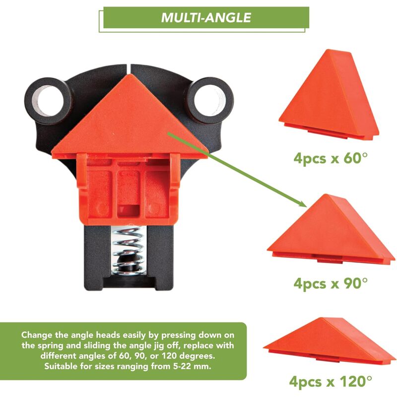 4pcs 60 90 120 Gradi Morsetto Lavorazione Legno Morsetti Angolari