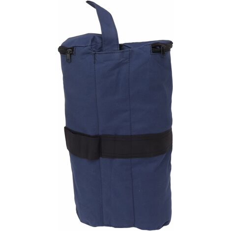 MINKUROW Gazebo Sacco di Sabbia Sacco di Sabbia Grande Peso Sacco per Tenda Pubblicitario Sacco di Sabbia Antivento Baldacchino Esterno Crollo Blu Navy (1/5)