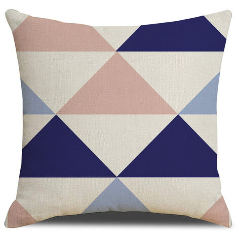 MINKUROW 2 Fodere per Cuscini 45 x 45 cm, Federa Decorativa Quadrata Federa per Cuscino Divano Colorato Stampato Motivo Geometrico Colorato Mingon Cotone Lino Decorazione Domestica per Camera da Letto (1/5)
