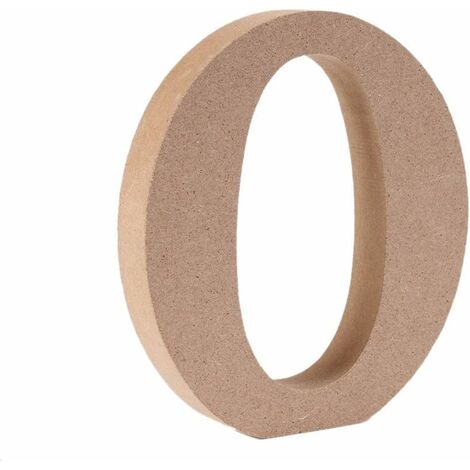 MINKUROW Lettere Decorative in Legno (O) Colore Originale 26 Alfabeti Opzionali per Deco Nome dei Bambini Matrimonio Compleanno Festa Decorazione della Casa e della Camera da Letto