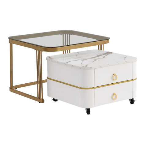 Tavolino Da Caffè In Truciolato Rovere Sonoma 100x60x42 Cm - Per Salotto, Moderno E Robusto
