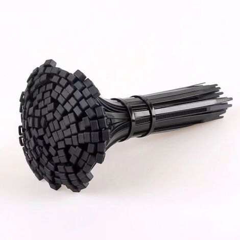 Fascette Plastiche Nere 1000 Pezzi - 300x4.8mm, Resistenza 22.4kg, UV Resistent - Foto 5