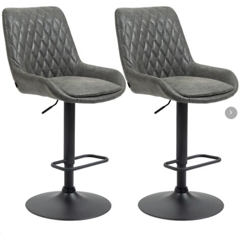 Set di 4 sgabelli da bar moderni in plastica bianca sintetica e gambe