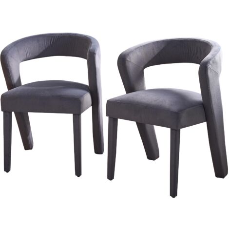 Wahson Set di 2 Sedie da Pranzo in Velluto Sedie da Cucina Girevole con Gambe in Metallo