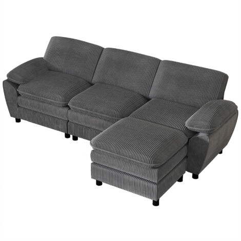 Copridivano Elasticizzato Effetto Velluto Modello Morbidissimo Colore Beige