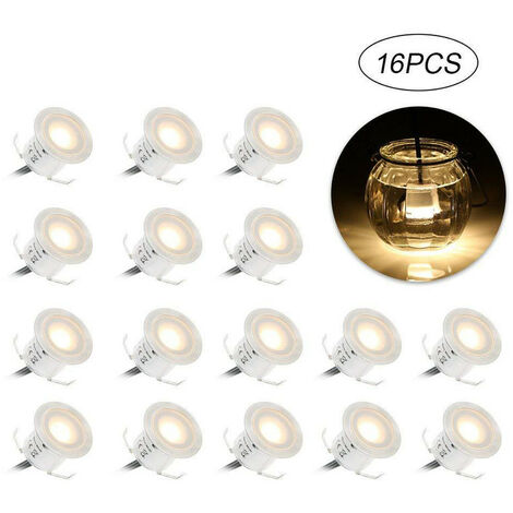 MINKUROW Lampada Da Terra Spot Da Incasso - Luce Dimmerabile (Bianco Naturale) Impermeabile Ip67 0,6w Ø31mm - Illuminazione Per Terrazza, Patio, Vialetto, Parete, Giardino, Decorazione, Interno Ed Est (1/3)
