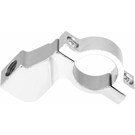 MINKUROW Staffa Di Montaggio Staffa, Adattatore Base Specchio Staffa Specchio Moto Universale 7/8"Lega Di Alluminio(Argento)