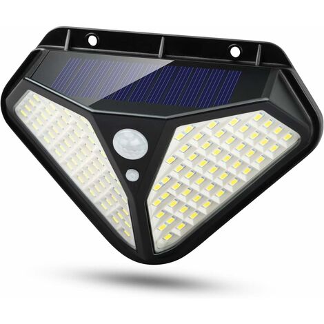 MINKUROW Luce Solare Per Esterni, 【102 Led-2200mah】 Luce Solare Sensore Di Movimento Per Esterni Led Luce Solare Ip65 Faretto Solare Impermeabile Sicurezza Lampada Da Parete A Led Senza Fili Per Giard (1/5)