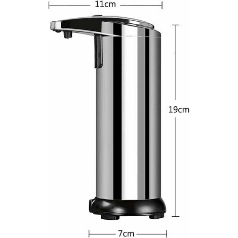 MINKUROW Dispenser Di Sapone Automatico, Dispenser Di Sapone Con Sensore A  Infrarossi Dispenser Di Sapone Moderno Touchless In Acciaio Inox Con Base