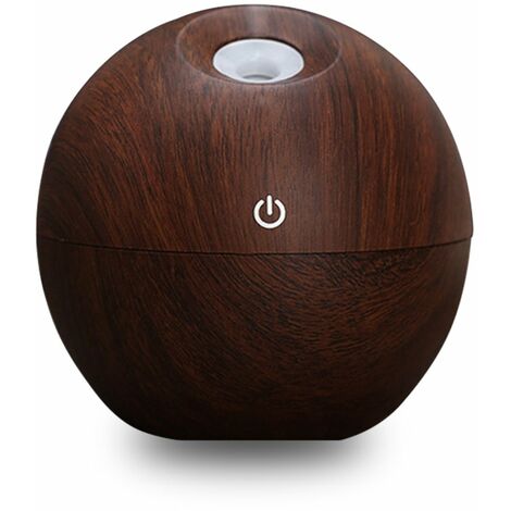 MINKUROW Diffusore Di Aromi Con Venature Del Legno, Diffusore Per Aromaterapia Da 130 Ml, Purificatore D'aria Per Umidificatore Di Oli Essenziali Ad Ultrasuoni - I Migliori Regali Di Compleanno/Natale (1/5)