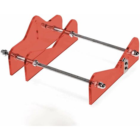 MINKUROW Tagliabottiglie Professionale In Vetro, Vino, Birra, Tagliabottiglie In Vetro Per Diverse Dimensioni E Forme, Materiale Acrilico E Metallo (Rosso) (1/5)