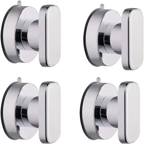 MINKUROW Forte Ventosa Cassetto Vetro Specchio Piastrelle Maniglie Da Parete Wc Bagno Porta In Vetro Maniglia Adsorbente E Manopole (4 Pezzi) (1/5)