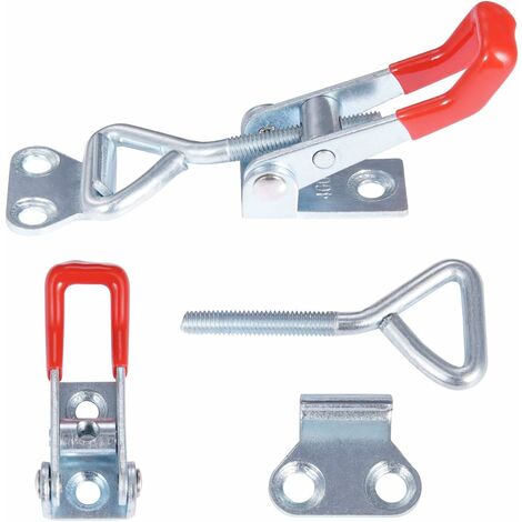 Morsetti 1/2/3PCS GH-201B 90kg Morsetto A Levetta A Sgancio Rapido Morsetti Orizzontali Morsetto Manuale Per Impieghi Gravosi Strumenti Per La Lavorazione Del Legno Ferro Zincato Questa Clip è Uno D - Foto 8