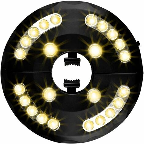 MINKUROW Luce Per Ombrellone Da Giardino, Luce Per Ombrellone Da Patio, 24 Led, 3 Modelli Di Illuminazione, Luci Per Ombrellone Per Patio, Giardino, Ombrellone Grande (Luce Calda)
