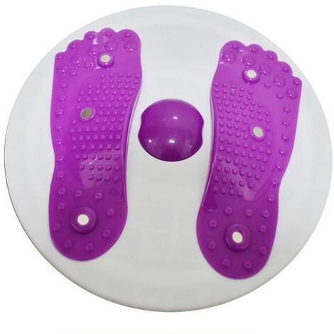 MINKUROW Hip Trainer: Disco Girevole In Vita Fitness Per Vita Sottile, Ø 28 Cm (Giradischi Fitness) Viola (1/4)