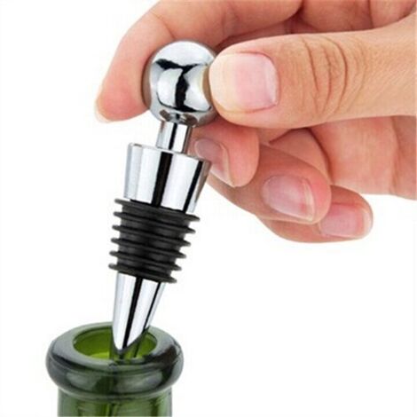 MINKUROW Tappo Per Vino In Silicone Tappo Per Bottiglia In Acciaio Inox (1/5)