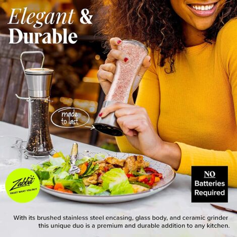 Macinapepe Manuale In Acciaio Inossidabile - Per Sale E Pepe, Portatile E Ricaricabile - Foto 6