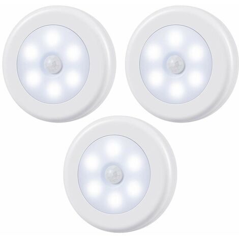 MINKUROW Luce Con Sensore Di Movimento Luce Notturna A Led A Batteria Luci Per Scale Luci Dell'armadio Sotto Le Luci Dell'armadio Lampada Da Attaccare Ovunque Per Casa, Cucina, Armadio, Scale, Bagno (