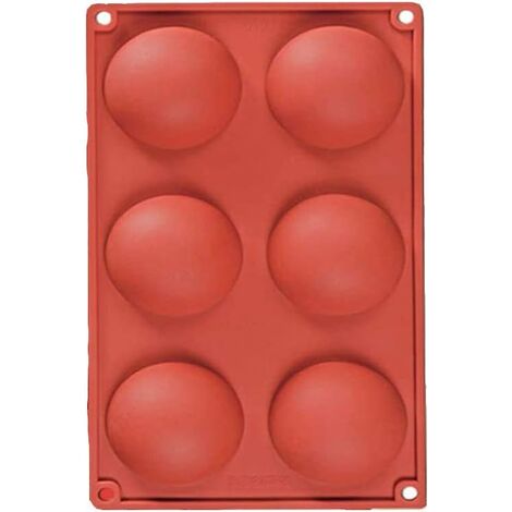 MINKUROW Stampo Slicone Antiaderente A Forma Di Mezze Sfere Grandi - Stampi In Silicone Multi-Cavità Per Muffin, Torta, Sapone, Gelatina, Pasticceria, Cupcake (1/5)