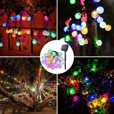 Luce di stringa solare impermeabile all'aperto con 8 modalità per la  decorazione all'aperto, del giardino e dell'albero, 22m 200 LED (bianco  caldo)