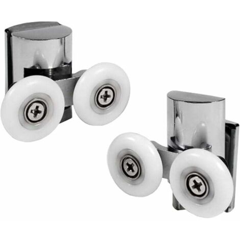 MINKUROW Rullo Doccia Su E Giù Rulli Porta Doccia 23mm Rulli Porta Doccia Scorrevole Rulli Porta Doccia Doccia Porta Scorrevole 23mm 2 Pezzi (1/5)