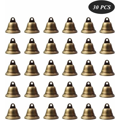 MINKUROW Pamtns 30 Pezzi Tiny Tiny Bell Vintage Bronzo Vintage Vintage  Bronzo Jingle Bells Vintage Bronzo