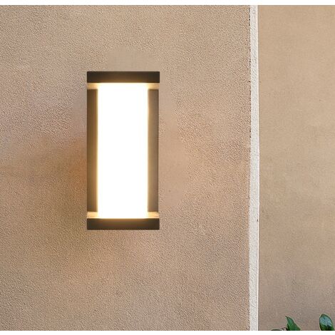 Minkurow Applique Da Parete Per Interni Esterni Luce A Led Cortile Corridoio Porta Palo Per