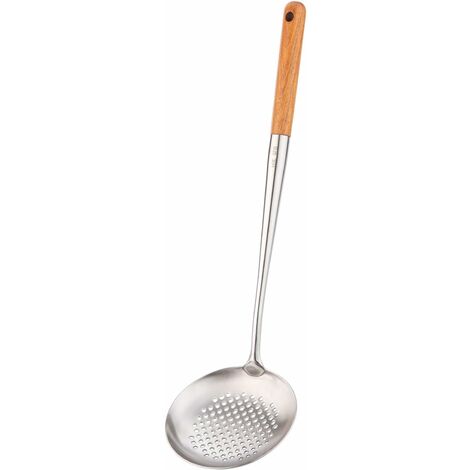 MINKUROW Mestolo Per Skimmer, Spatola Per Wok Da 17 Pollici, Spatola Per Wok In Acciaio Inossidabile 304. (1/5)